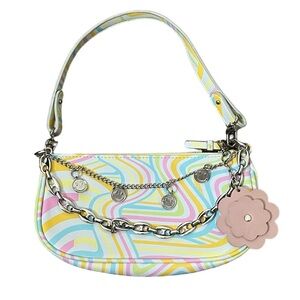 Vintage Y2K 90’s pastel smiley charms small shoulder bag